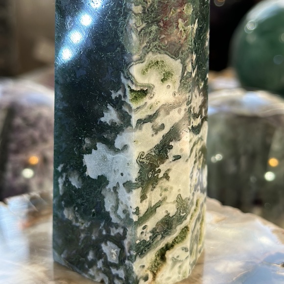 🔥SALE🔥 Moss Agate Crystal Tower! - Picture 11 of 11
